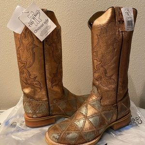 Tin Haul Women's Mish & Mash Geometric Steed Cowgirl Boots - Square Toe size 9.5